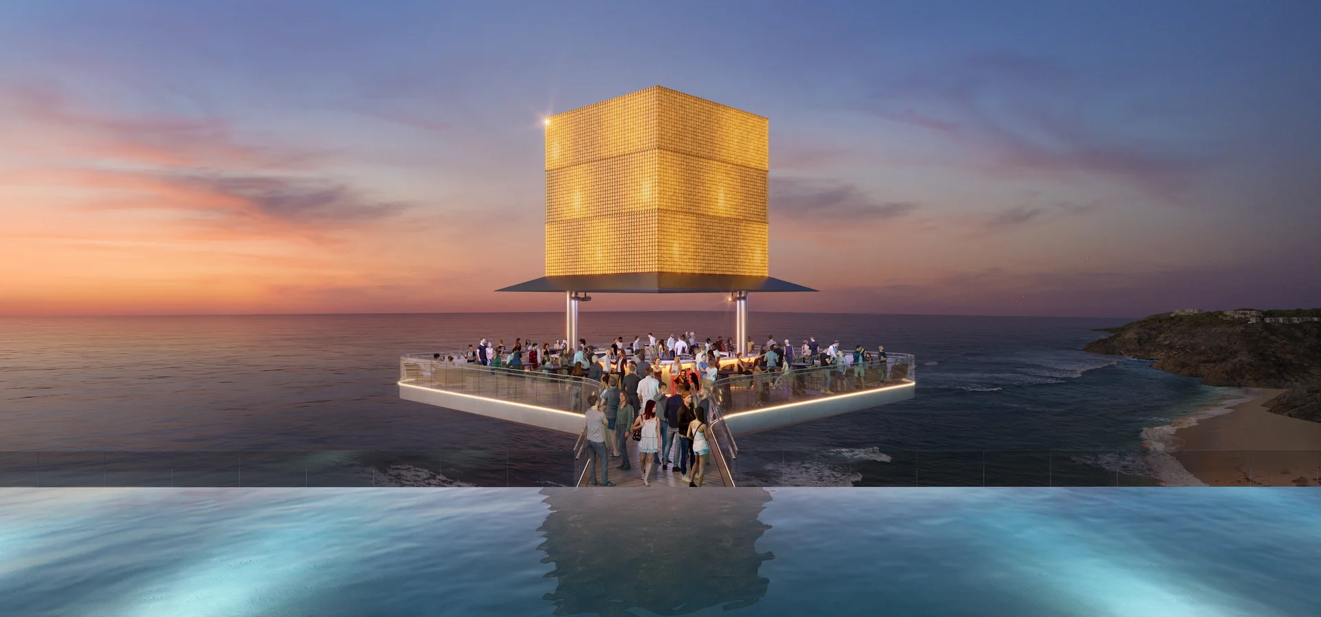 Trump International Hotel sky bar rooftop AIDA City Oman